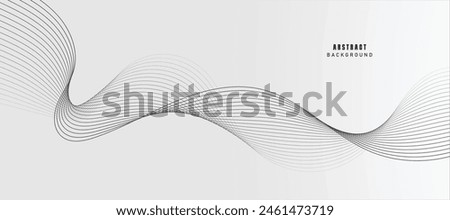 Abstract vector background with black wavy lines. EPS10
