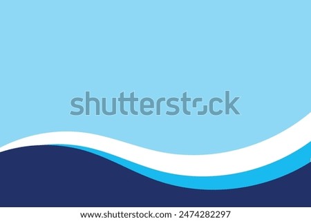 Sea waves layered vector background illustration and sea beach vector illustration.
