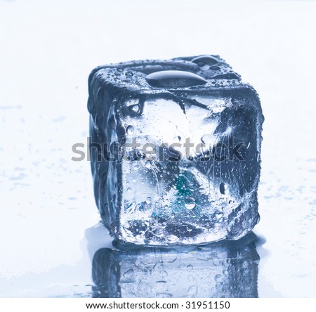 Melting Ice Cube Stock Photo 31951150 : Shutterstock