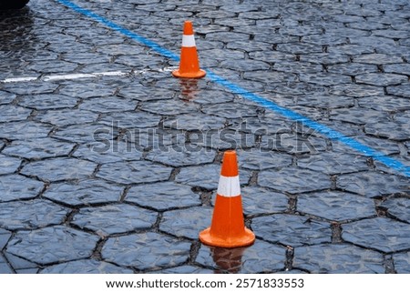 Similar – Image, Stock Photo Reflection in a rainwater barrel