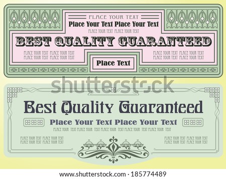 Template for the design of diploma, advertisements, envelope, invitations or greeting cards