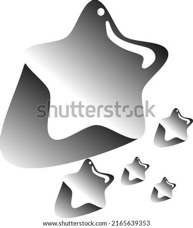 Similar – Image, Stock Photo Small star shaped water plants (water star) on still murky water reflecting trees