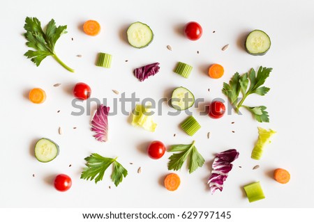 Similar – Image, Stock Photo Flat lay of ingredients for preparing delicious French Toast  (or wentelteefjes in Dutch) on white grey background, food knolling