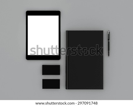Black book and business card High resolution