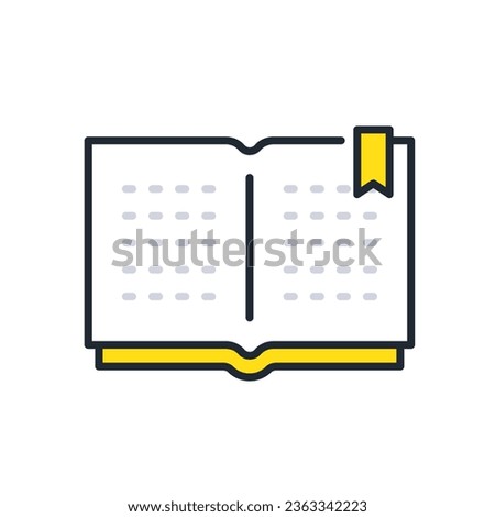 Bookmark simple vector icon illustration material