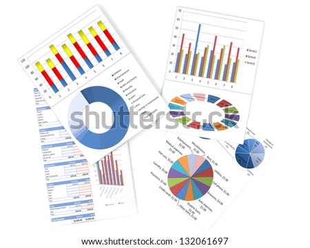 Business charts and graphs