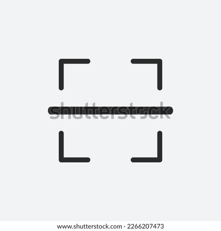 Scan icon. Scaning isolated on white background. Scan QR vector illustration. Sign. Symbol. Button. Element. Silhouette. Logo. web. QR.