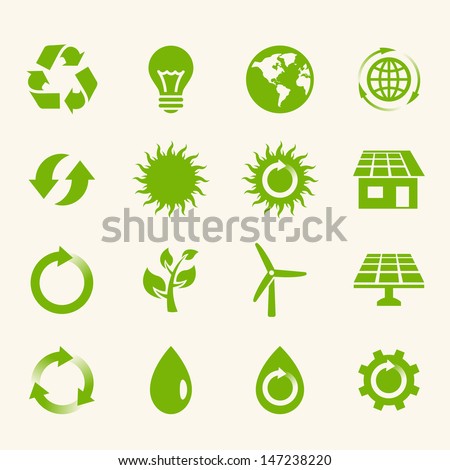 Eco Icon Set.