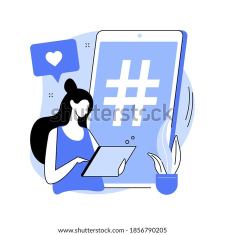 Cross-posting abstract concept vector illustration. Digital marketing, online platform, post planner, social media cross posting, link sharing, smm, repost, post promotion abstract metaphor.