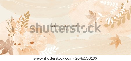 Arrière-plan automne image vectorielle. Texture peinte à la main à l
