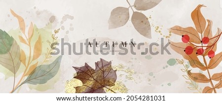 Arrière-plan automne image vectorielle. Texture peinte à la main à l