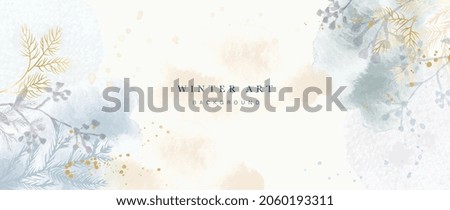 Image, Stock Photo Dry holly leaf on purple