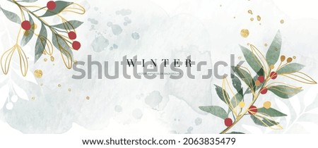 Similar – Image, Stock Photo Dry holly leaf on purple