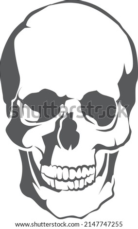 Skull icon. Death symbol. Dead head sign