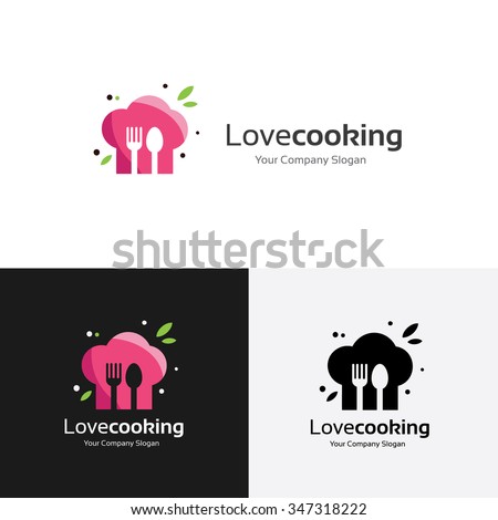 Love Cooking Logo Template