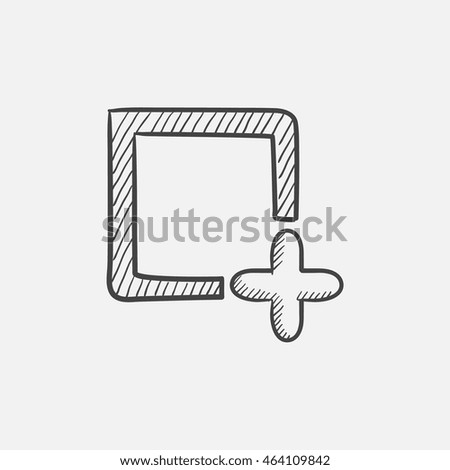 Add file sketch icon for web, mobile and infographics. Hand drawn vector isolated icon.