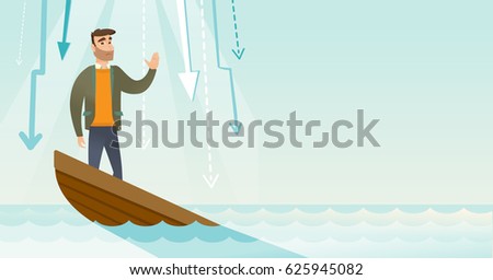 Similar – Image, Stock Photo wave of bankruptcies broke