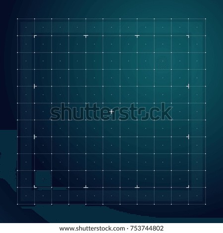 Grid for futuristic hud interface. Line technology vector pattern. Digital screen interface display, electronic grid for futuristic user system illustration