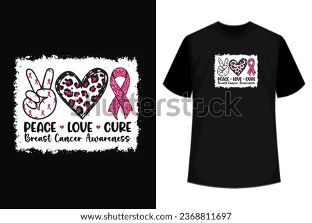 Peace love cure breast cancer is for Awareness Month Day to show love support for breast cancer Warrior 