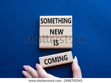 Similar – Image, Stock Photo Businessman with wooden blocks and red arrow