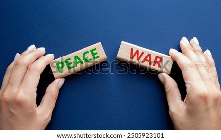 Similar – Image, Stock Photo Stop War. Peace in Ukraine. woman with picture of flag of ukraine on hand. Antiwar support concept. High quality photo.