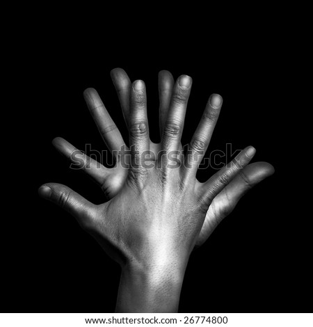 Two Hands In Black And White Stock Photo 26774800 : Shutterstock