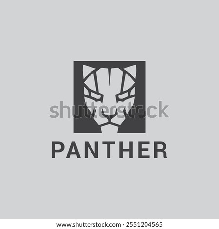 panther silhouette logo vector illustration
