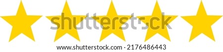 5star rating illustration vector format