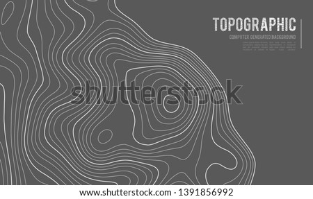 Grey contours vector topography. Geographic mountain topography vector illustration. Topographic pattern texture. Map on land vector terrain. Elevation graphic contour height lines. Topographic map