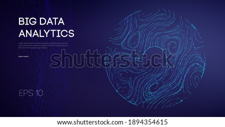 Abstract Big Data Flow Background. Software code agile industrial internet backdrop. Industry cyber complex big data sound visulization.