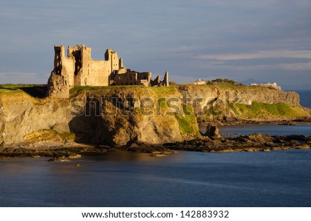 Tantallon Castle in East Lothian, Scotland is a semi-ruined cliff-top fortress dating to the mid-14th century and with historic connections to the Douglas Dynasty, Mary Queen of Scots and Cromwell.