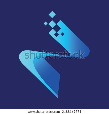 Letter Z Logo, Technology Industry Themed