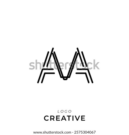 AA, AVA, VAA, AAV, V Creative Latter Logo Design. By Custom Branding Logo. Creative Logo Design. Logo Template. Vector illustration. Modern Design. Monogram Design