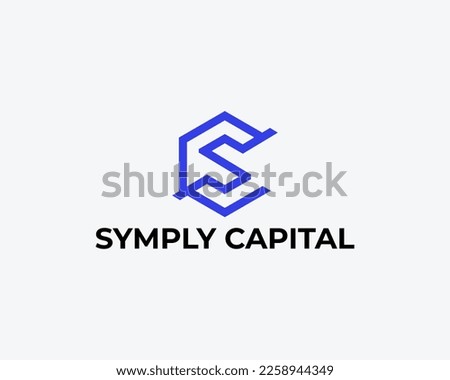 Letter SC CS Simple Monogram Logo