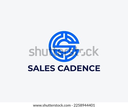 Letter SC CS Simple Monogram Logo