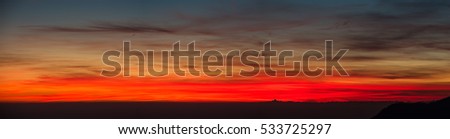 Similar – Image, Stock Photo picksin sunset in alps