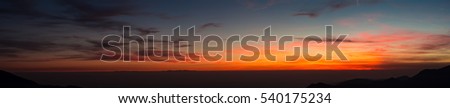 Similar – Image, Stock Photo picksin sunset in alps