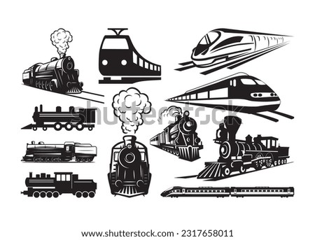 Train Vector For Print, Train Clipart, Train vector Illustration