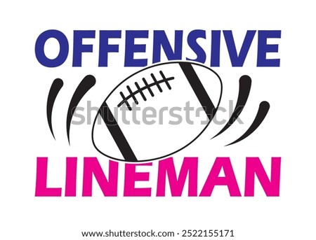 Offensive Lineman Vector For Print, Offensive Lineman Clipart, Offensive Lineman vector Illustration