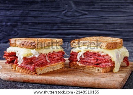 Similar – Foto Bild Pastrami auf Roggentoast