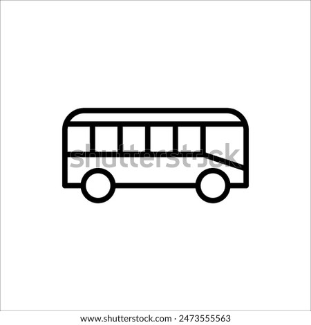 Bus icon. bus vector illustration for web design, isolated on white background.