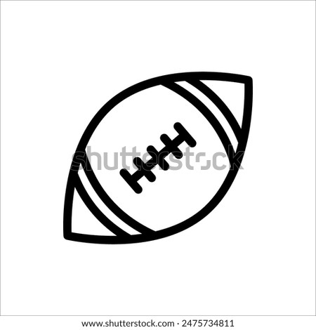 Rugby icon. American football icon design. American football icon in modern style design. Vector illustration.