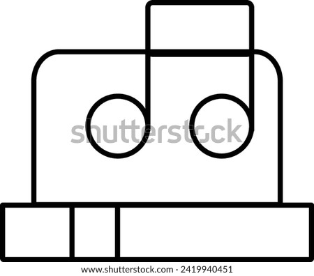 Rounded filled Editable stroke Laptop Icon