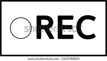 Rounded filled Editable stroke Record Icon