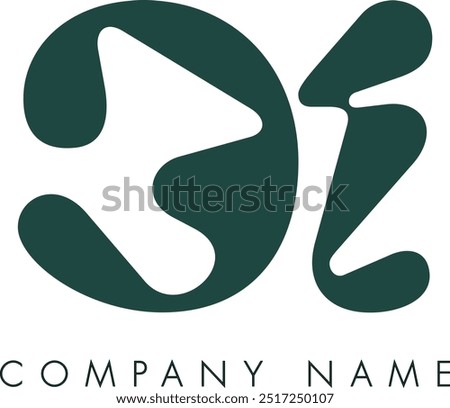 CI creative modern abstract letter logo vector design. Usable for your company or business and brand identity.