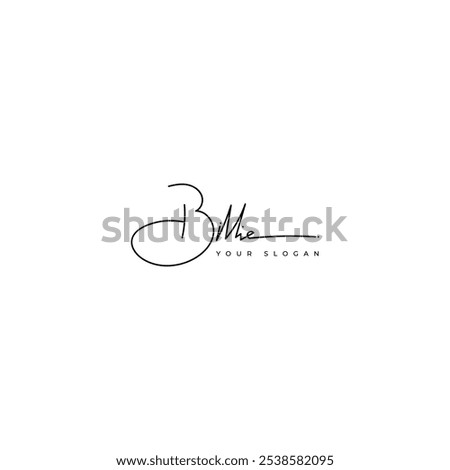 Billie name signature logo vector design