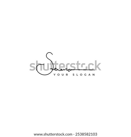 Serena name signature logo vector design
