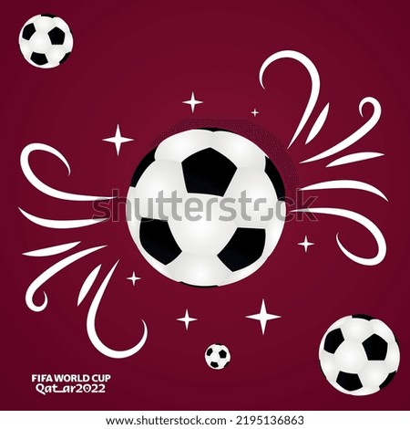 fifa world cup soccer football 2022 balls with stars decoration
