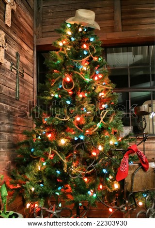 Cowboy Christmas Tree