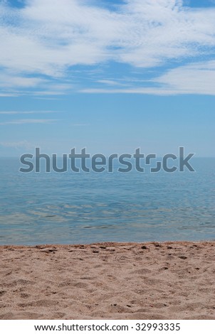 The sea, the sun and sand